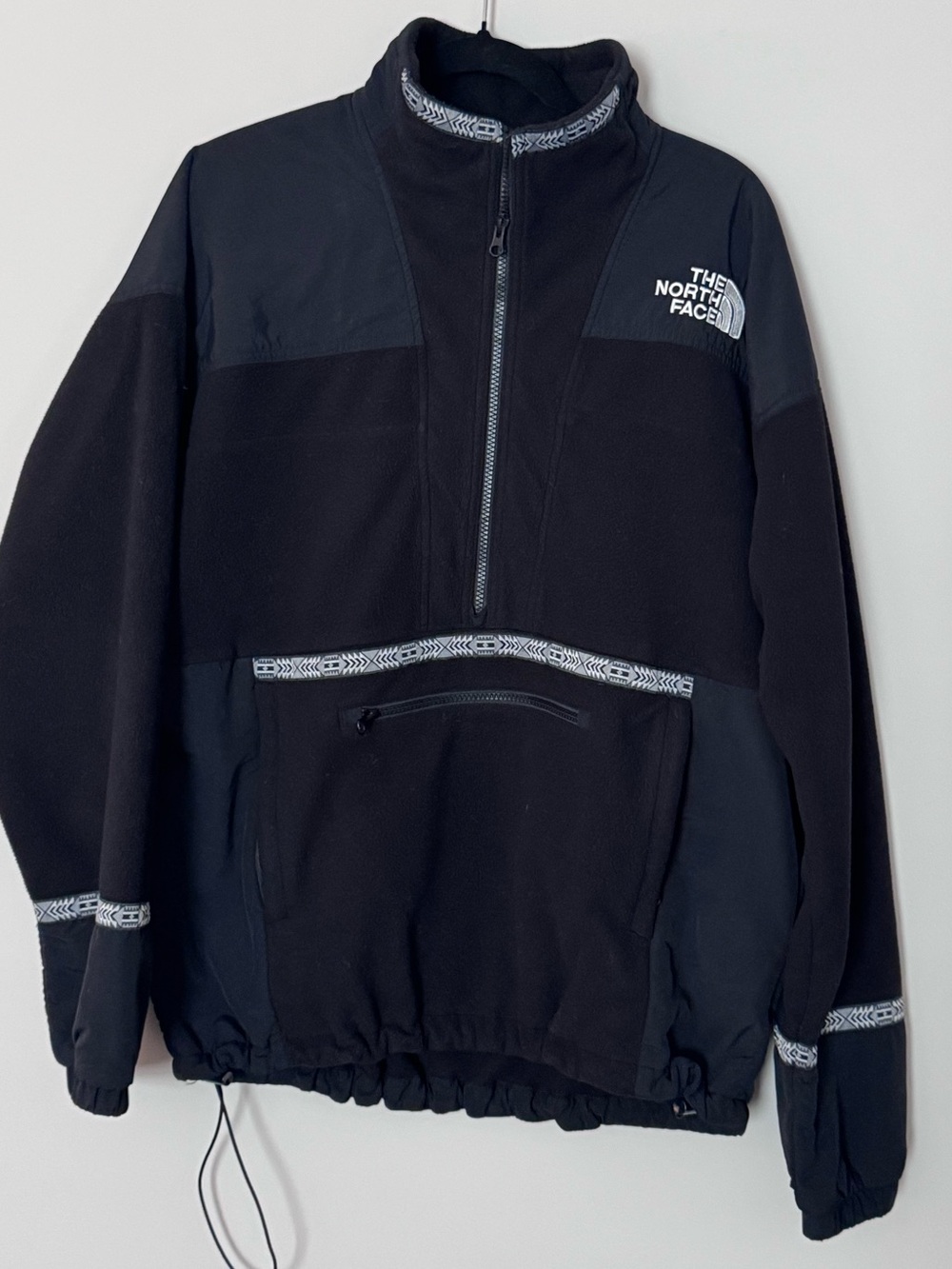 The North Face ’92 RAGE Fleece Anorak Men’s L Black Retro Rare